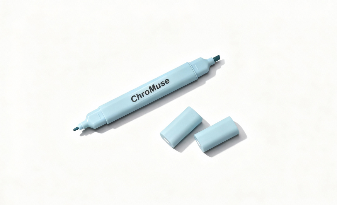 ChroMuse Smart Brush Alcohol Markers-Professional Soft Tip Blending Markers with Free App