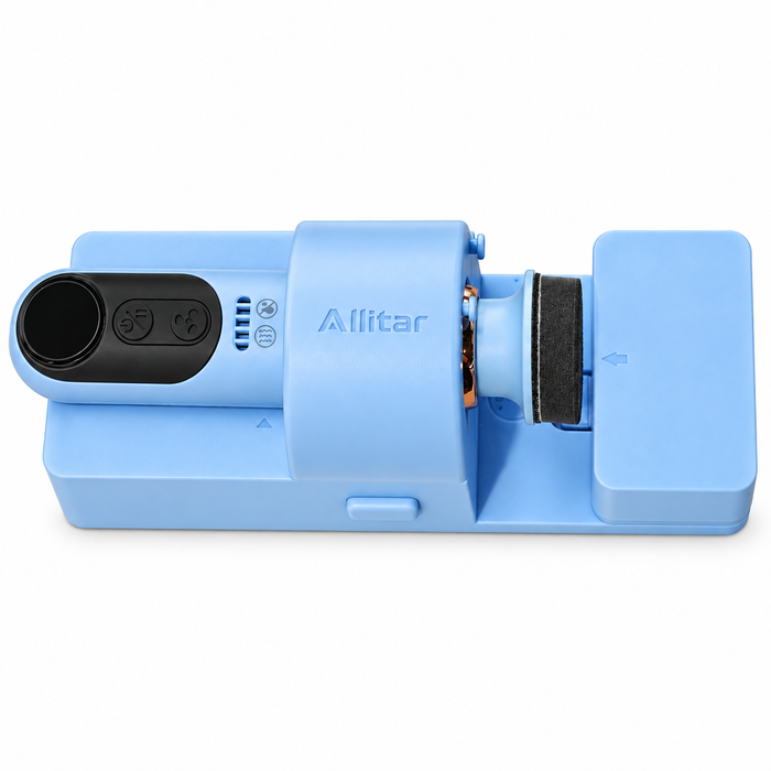 Allitar Cordless Mini Sander for Resin Crafts, 4-in-1 Rechargeable Sander & Polisher with Dual 2000mAh Batteries, 3-Speed LCD Display, Handheld Sanding Tool for Wood, Metal, Glass & Jewelry