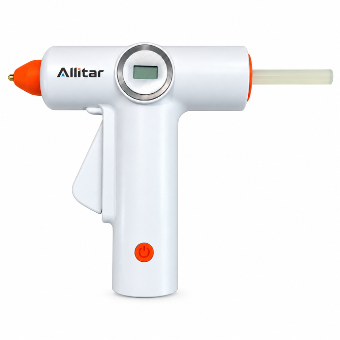Allitar Cordless Rechargeable Hot Melt Glue Gun, High Temperature Craft Glue Gun with 3-5 Minute Heating, Drip-Reducing Precision Tip and Easy-Pull Trigger for Home Repair, Art, DIY and Decoration