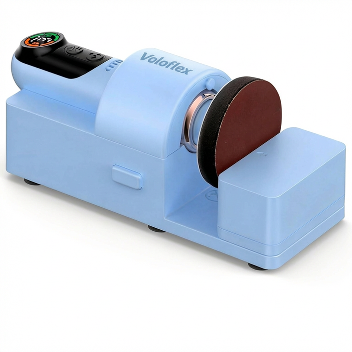 Voloflex Cordless Orbital Sander & Polisher Kit by LET'S RESIN, 4-in-1 Crafting Tool with Dual 2000mAh Batteries, 3-Speed Control, LCD Display - Ideal for Resin, Wood, Metal, and Glass Projects