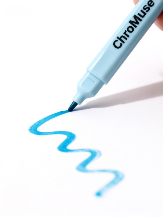 ChroMuse Smart Brush Alcohol Markers-Professional Soft Tip Blending Markers with Free App