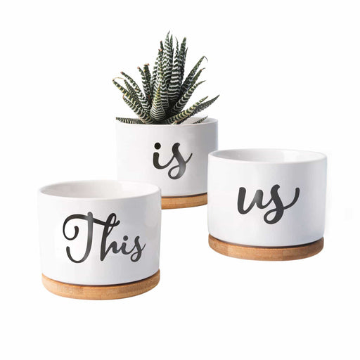 Jofamy this is us succulent planters gifts for grandma a gift for a friend succulent pot small succulent pots succulent pots with drainage pots for succulents succulent pots small flower pots small pots for succulents small ceramic pots for plants 4 inch pots for plants housewarming gift new home gifts for home best house warming gifts housewarming gifts for new house